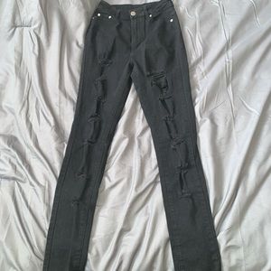 black high waist fashion nova jeans